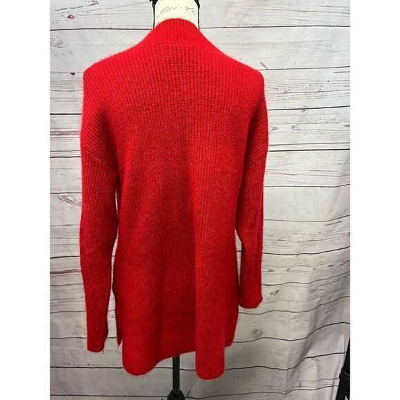 Old Navy large red sweater, with 6.5 inch slits on sides - Picture 2 of 4